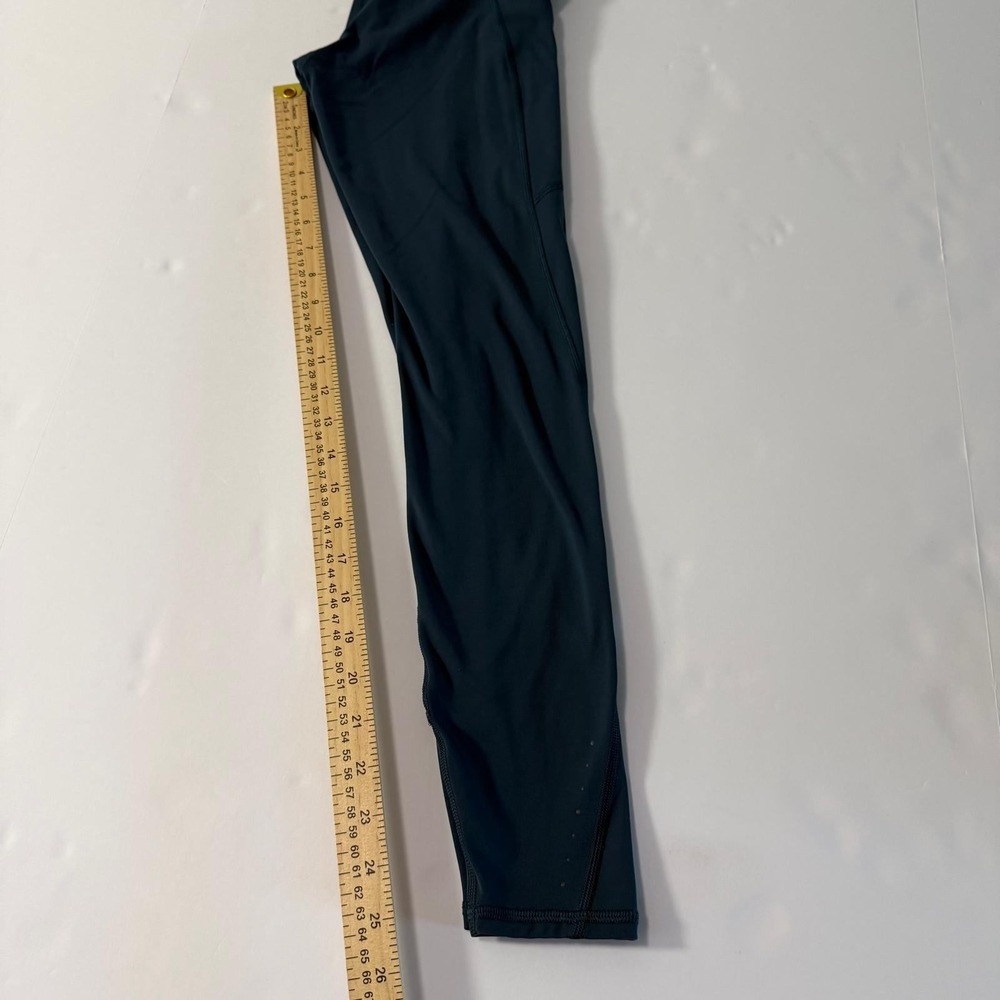 Athleta Rainier Tight Teal Neon Yellow High Rise Leggings‎ Zip Pockets XXS - Picture 14 of 16